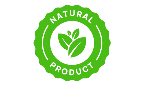 100% Natural organic ingredients seal